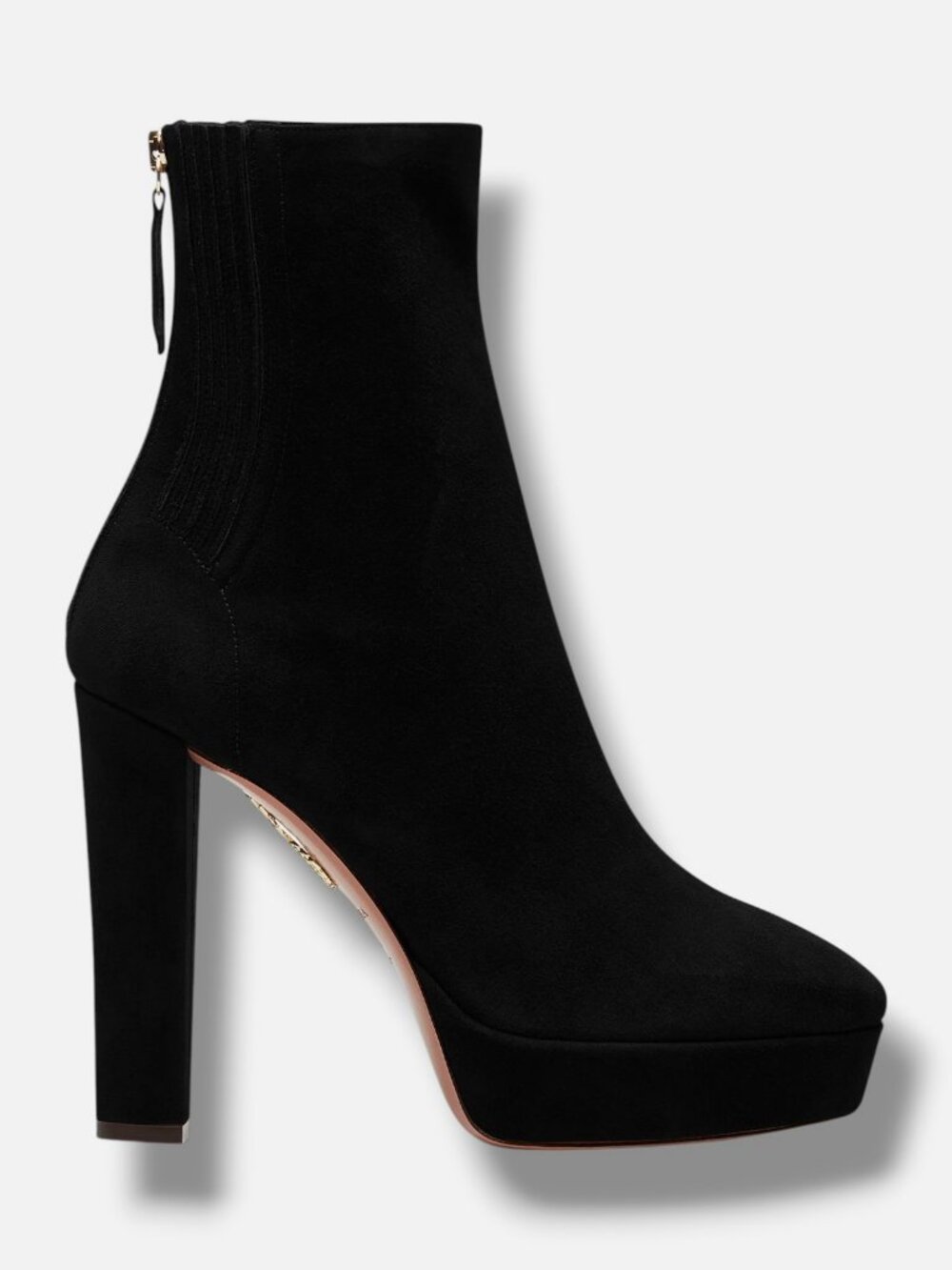 Aquazzura Women's Black Saint Honore Platform Booties Shoes Size EU:40 US:10